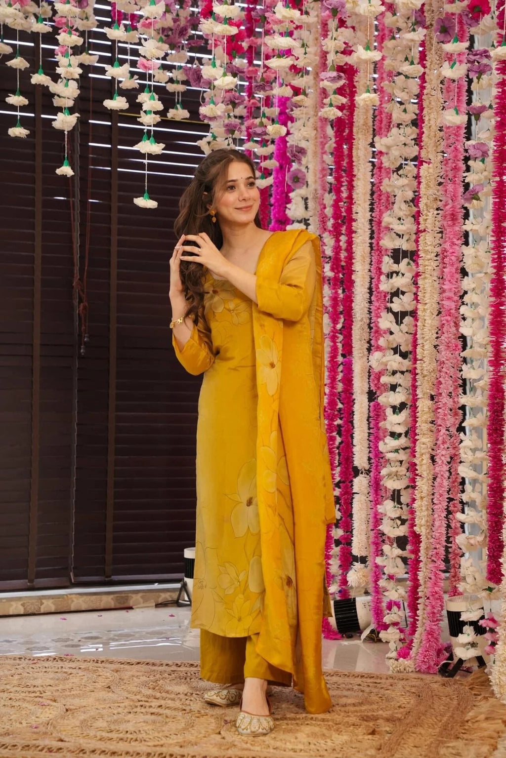 Women’s Floral Kurta Set with Dupatta | Ethnic Salwar Suit for Festive, Wedding & Party Wear