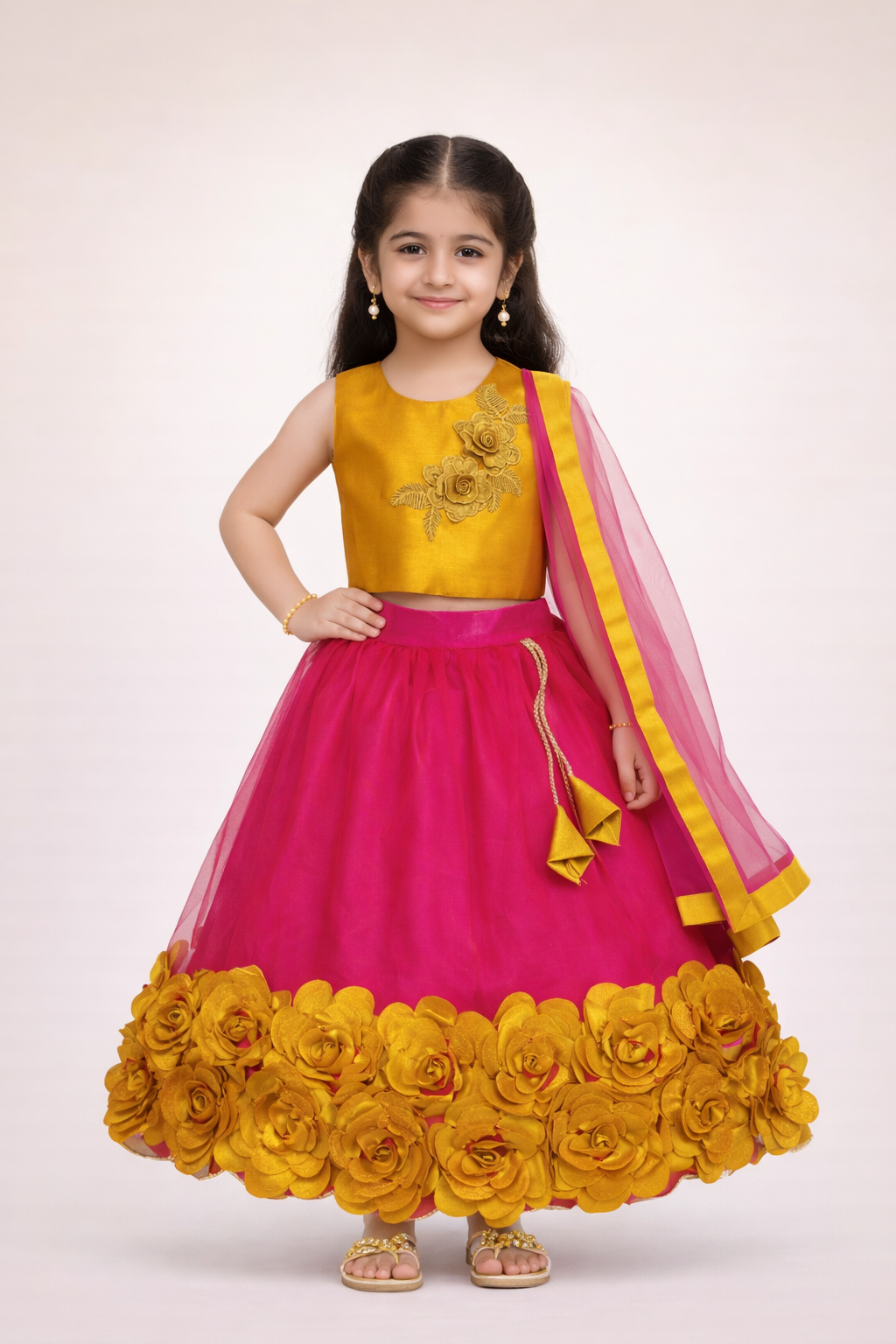 Embriodery Lehenga Choli and Dupatta Set