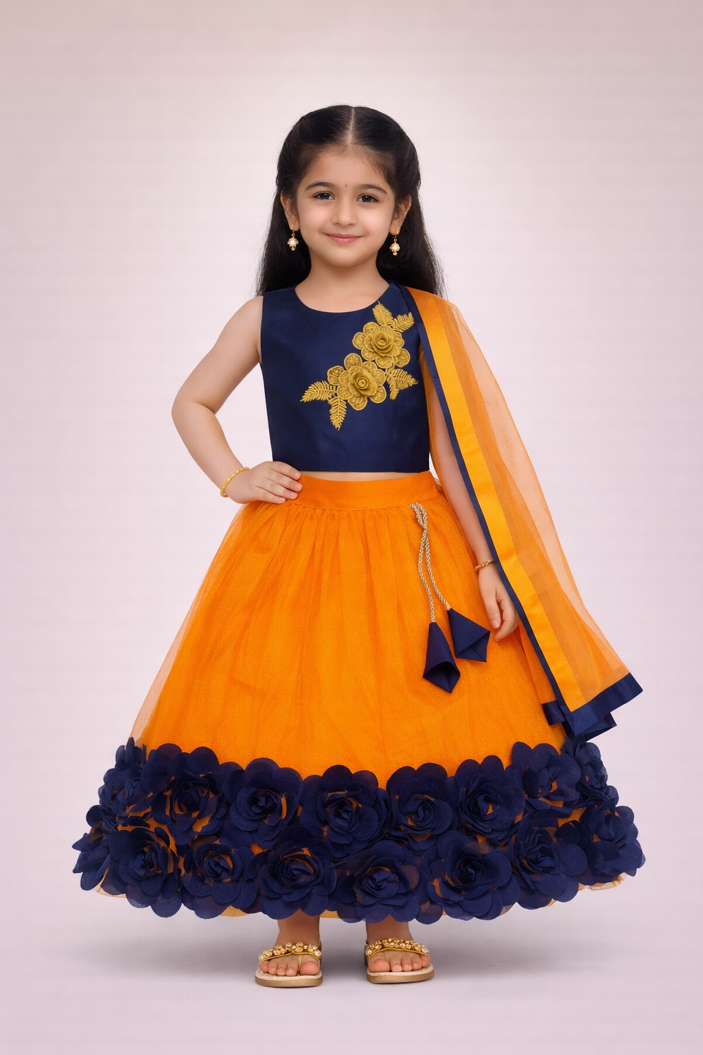 Embriodery Lehenga Choli and Dupatta Set