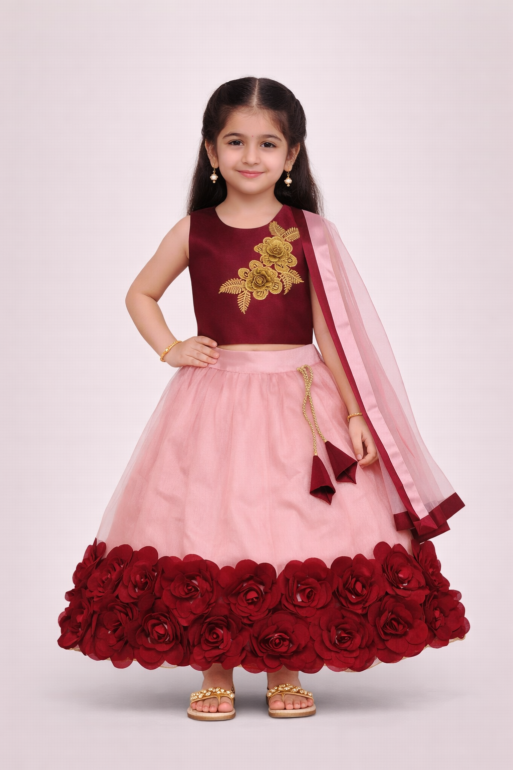 Embriodery Lehenga Choli and Dupatta Set