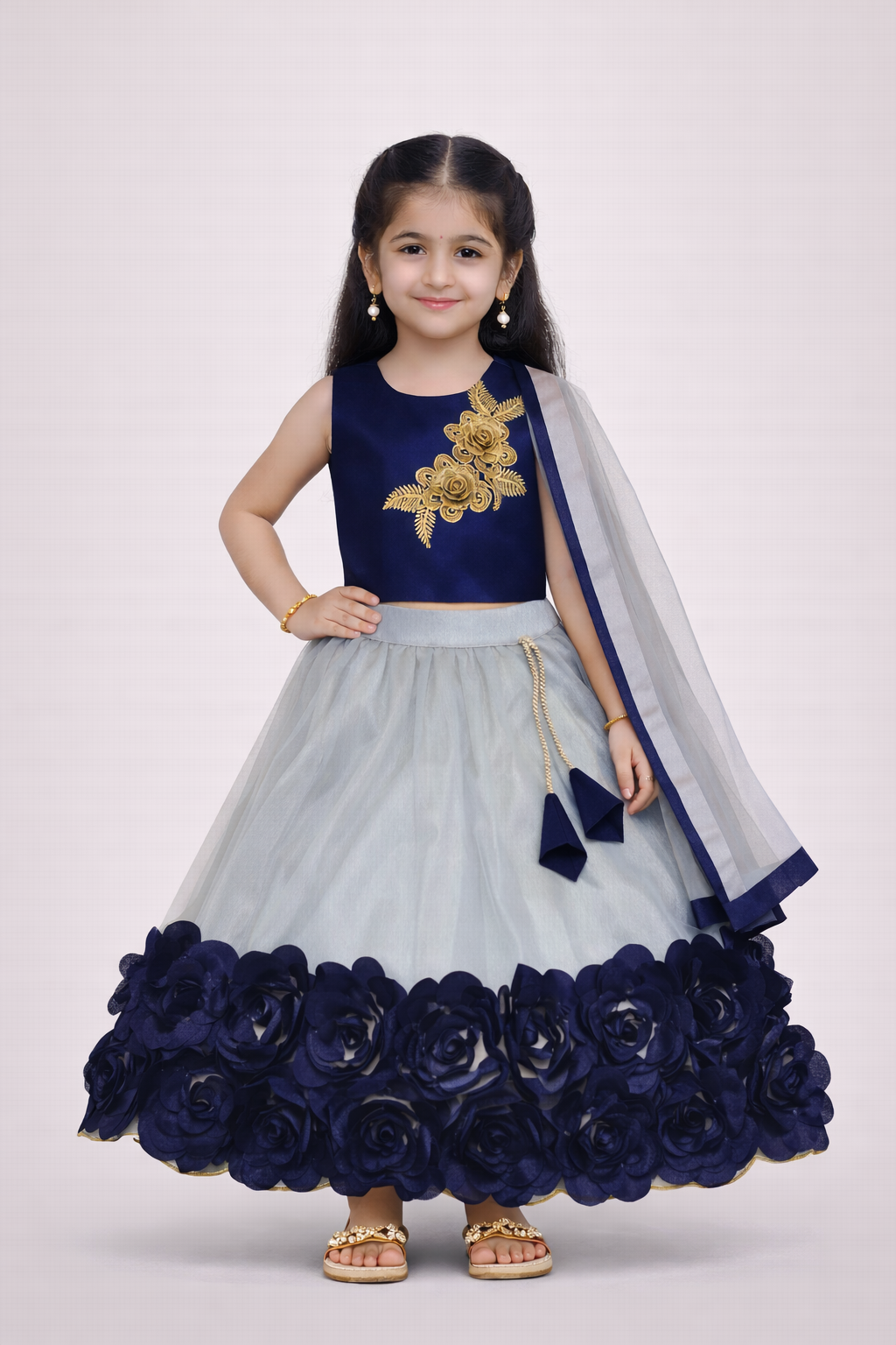 Embriodery Lehenga Choli and Dupatta Set