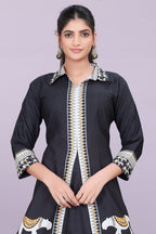 Designer Women’s Kurti Dress | Elegant A-Line Ethnic Wear with Elephant Print