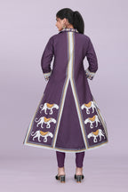 Designer Women’s Kurti Dress | Elegant A-Line Ethnic Wear with Elephant Print