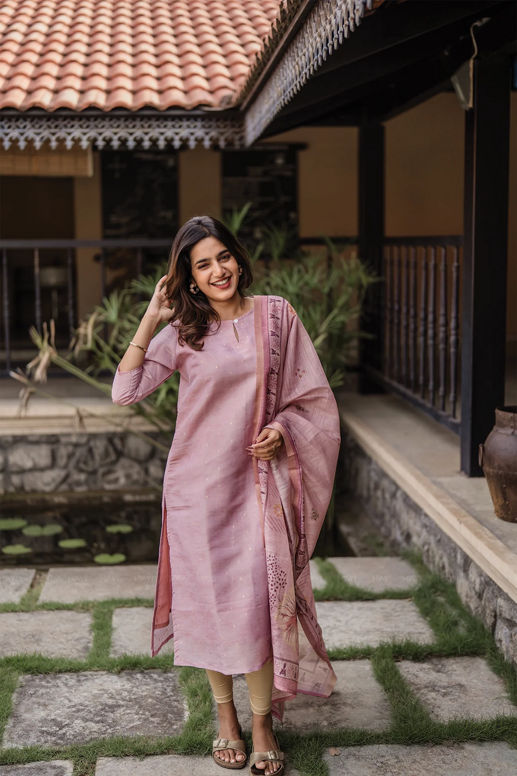 Light Peach Kurta Set for Women – Daily & Casual Wear