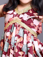Girls Festive & Party Kurta and Skirt Set
