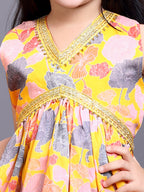 Girls Festive & Party Kurta and Skirt Set