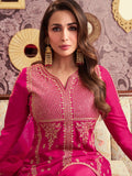 Hot Pink Sharara Suit with Dupatta – Embroidered Festive & Wedding Outfit