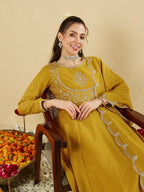 Mint Green Anarkali Suit Set for Women – Festive & Party Wear