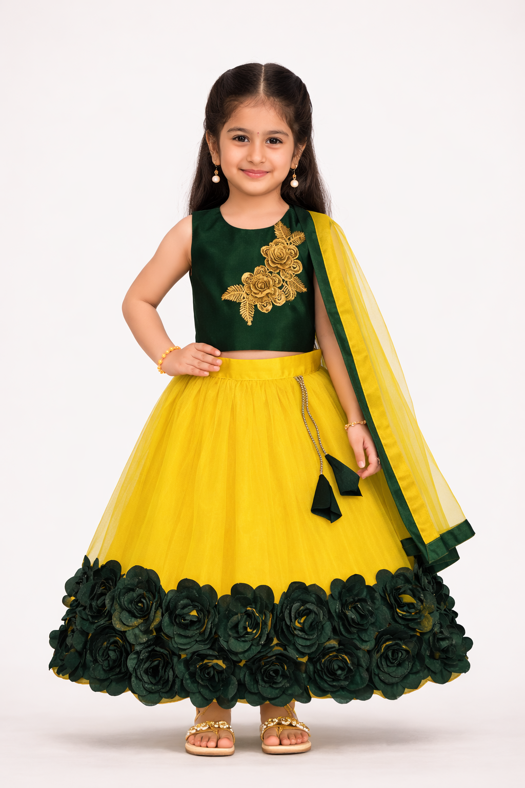 Embriodery Lehenga Choli and Dupatta Set